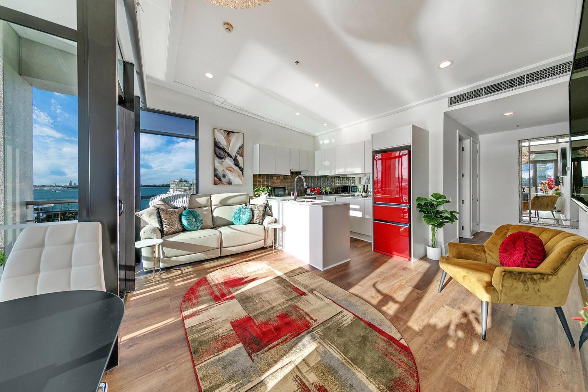 Апартаменты Penthouse Crown Окленд Экстерьер фото